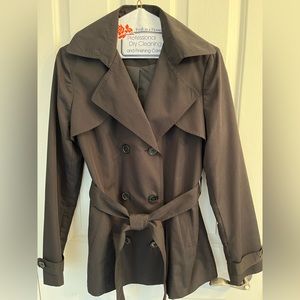 Atmosphere black double breasted lightweight coat
